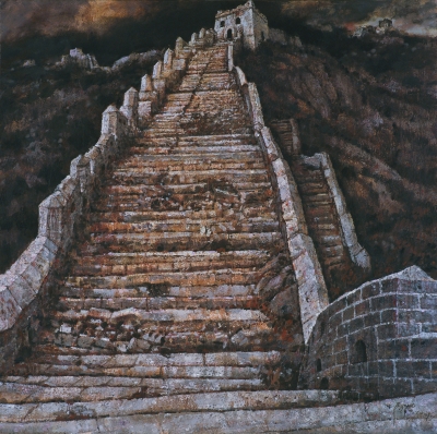 烽火岁月（油画）  160×140厘米 2005年 孙景波