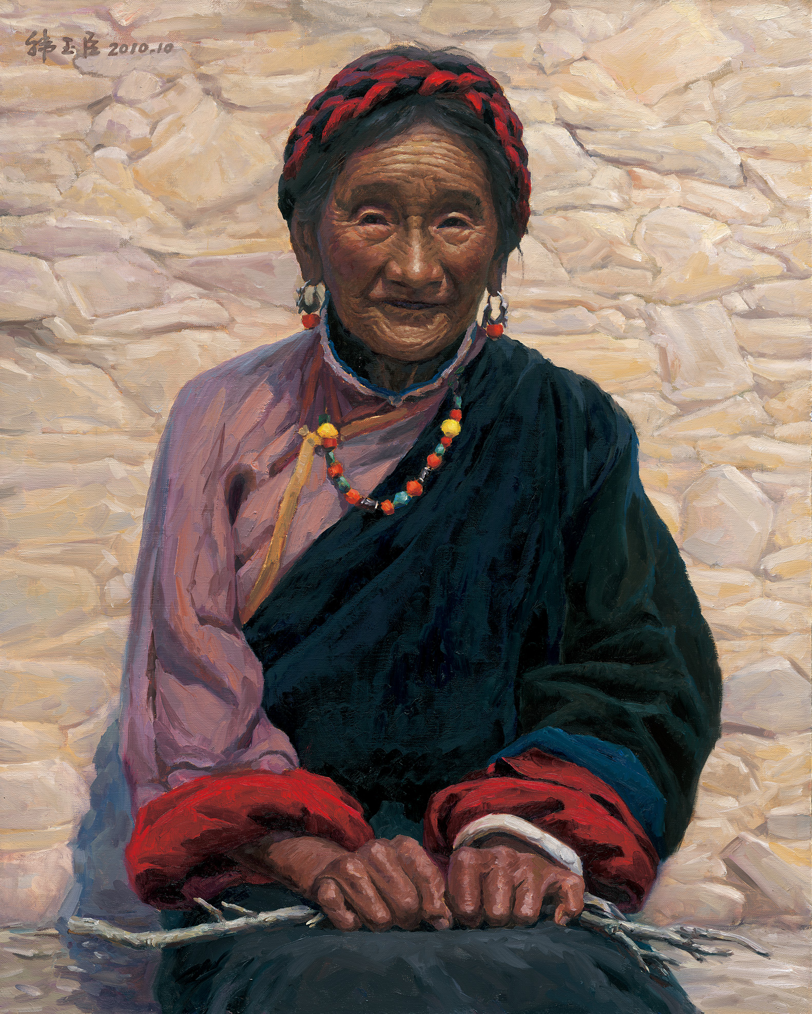慈祥  100 cm×80cm